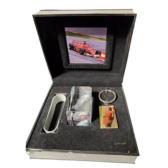 Paul Jardin THE CODE Set Keychain, Glass Cube, Racing Pic, Box *NO WATCH* - Picture 1 of 12